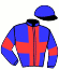 casaque portée par Onghena Mme Cél. jockey du cheval de course KEBELLO GRAUX, information pmu ZETURF