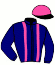 casaque portée par Bizoux O. jockey du cheval de course MAHRANA DU HAUTY, information pmu ZETURF
