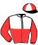 casaque portée par Lannoo Gee. jockey du cheval de course MILLEMIA IMPERIALE, information pmu ZETURF
