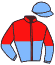 casaque portée par Ouvrie F. jockey du cheval de course LADY MIDNIGHT, information pmu ZETURF