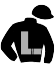 casaque portée par Grosbois C. jockey du cheval de course FUR HAT (GB), information pmu ZETURF