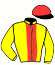 casaque portée par Lebouc H. jockey du cheval de course JOY BAY (FR), information pmu ZETURF
