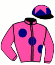 casaque portée par Grosbois C. jockey du cheval de course PEARLS SISTER (GB), information pmu ZETURF