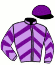 casaque portée par Eon Mlle M. jockey du cheval de course SALOCIN (FR), information pmu ZETURF