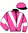 casaque portée par Besson F. jockey du cheval de course GRAFFPINK DE KERZA, information pmu ZETURF