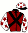 casaque portée par Lefebvre Mr C. jockey du cheval de course ANDROMEDA (FR), information pmu ZETURF