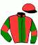 casaque portée par Perrette Q. jockey du cheval de course JACQUES COEUR (IE), information pmu ZETURF