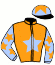 casaque portée par Bernard V. jockey du cheval de course CLENY, information pmu ZETURF
