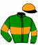 casaque portée par Martino S. jockey du cheval de course HONORA WELLS (AQ), information pmu ZETURF