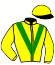 casaque portée par Julliot R. jockey du cheval de course MISTER MO (DE), information pmu ZETURF