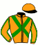 casaque portée par Duchene J. jockey du cheval de course FLAVIUS (AQ), information pmu ZETURF