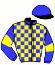 casaque portée par Hardouin E. jockey du cheval de course AREL NOVA (FR), information pmu ZETURF