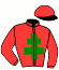 casaque portée par Lajon W. jockey du cheval de course INTERVIEW, information pmu ZETURF
