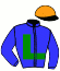 casaque portée par Lebouc Hug. jockey du cheval de course SER SED, information pmu ZETURF