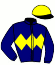 casaque portée par Grosbois C. jockey du cheval de course JAZZ EN MORVAN, information pmu ZETURF