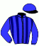 casaque portée par Desvaux A. jockey du cheval de course MAIANA, information pmu ZETURF