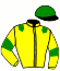 casaque portée par Alexandre Roussel jockey du cheval de course C COMME CA, information pmu ZETURF