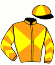 casaque portée par Gutierrez Val A. jockey du cheval de course SILOGIQUE, information pmu ZETURF