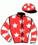 casaque portée par Planque S. jockey du cheval de course MAGIC STARS, information pmu ZETURF