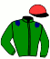 casaque portée par Justum M. jockey du cheval de course KAABA STONE, information pmu ZETURF casaque portée par Justum M. jockey du cheval de course KAABA STONE, information pmu ZETURF