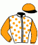 casaque portée par Thomas Ron. jockey du cheval de course WICKBURY, information pmu ZETURF