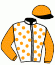 casaque portée par Thomas Ron. jockey du cheval de course WICKBURY, information pmu ZETURF casaque portée par Thomas Ron. jockey du cheval de course WICKBURY, information pmu ZETURF