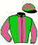 casaque portée par Renard A. jockey du cheval de course ZELMAYA, information pmu ZETURF