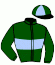 casaque portée par Dumouch Th. jockey du cheval de course KELYSSA DES MOTTES, information pmu ZETURF