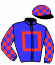 casaque portée par Grosbois Chr. jockey du cheval de course POLLY SHINE, information pmu ZETURF