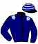 casaque portée par Poirier Mlle C. jockey du cheval de course MARGUIT, information pmu ZETURF