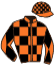 casaque portée par Chailloleau M. jockey du cheval de course KABRIOLE D'AINAY, information pmu ZETURF