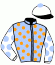 casaque portée par Carboni Luc. jockey du cheval de course ROUDOUDOU, information pmu ZETURF casaque portée par Carboni Luc. jockey du cheval de course ROUDOUDOU, information pmu ZETURF