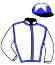 casaque portée par Bouttier Cha. jockey du cheval de course CHAT PITRE, information pmu ZETURF