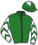 casaque portée par Rousseau L. jockey du cheval de course LUTHER'K, information pmu ZETURF casaque portée par Rousseau L. jockey du cheval de course LUTHER'K, information pmu ZETURF