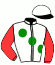 casaque portée par Moutard Jer. jockey du cheval de course ZIA AGNESE, information pmu ZETURF