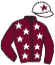 casaque portée par Thomas Dam. jockey du cheval de course MAO BOY, information pmu ZETURF