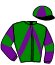 casaque portée par Bourguigneau Tom jockey du cheval de course KOL VERT, information pmu ZETURF