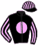 casaque portée par Prichard Mlle C. jockey du cheval de course ALMOST UNREAL, information pmu ZETURF