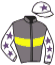 casaque portée par Breux S. jockey du cheval de course BACK TO THE WELL, information pmu ZETURF