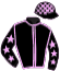 casaque portée par Grosbois Chr. jockey du cheval de course STELLO TALLY, information pmu ZETURF