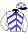 casaque portée par Remoue Pie. jockey du cheval de course L'AGORA GAME, information pmu ZETURF
