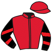 casaque portée par Nicoleau J. jockey du cheval de course LES EMBRUNS, information pmu ZETURF