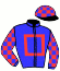 casaque portée par Grosbois Chr. jockey du cheval de course CANNELLO, information pmu ZETURF
