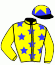 casaque portée par Saadi S. jockey du cheval de course DESPACITO, information pmu ZETURF