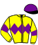 casaque portée par Beaurain T. jockey du cheval de course THE KING LEAR, information pmu ZETURF