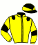casaque portée par Dubourg K. jockey du cheval de course MARVELLINA DIGEO, information pmu ZETURF