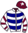 casaque portée par Coupu A. jockey du cheval de course JOXANA, information pmu ZETURF