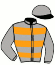 casaque portée par Lajon W. jockey du cheval de course XACTE, information pmu ZETURF