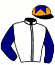 casaque portée par Journiac H. jockey du cheval de course KANDO, information pmu ZETURF