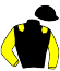 casaque portée par Claudic J. jockey du cheval de course MON BLACK DU LIVET, information pmu ZETURF